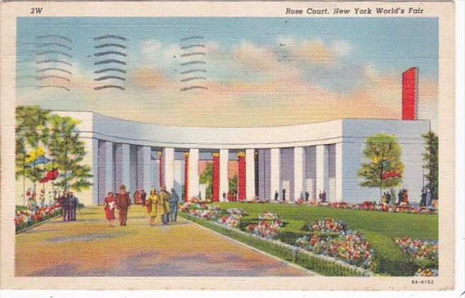 New York World's Fair 1939 Rose Court 1939 Curteich