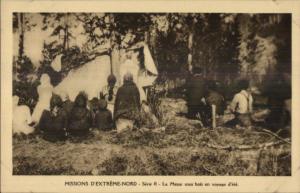 North Canada Mission Oblats Eskimo Life Ethnography French c1915 Postcard #17