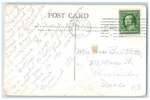 1909 US Government Dam Mississippi River Twin Cities Minnesota Vintage Postcard