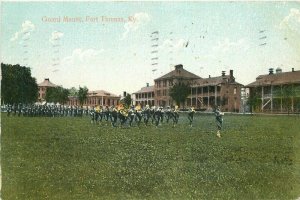 Fort Thomas Kentucky Guard Mount Military Postcard 21-5099