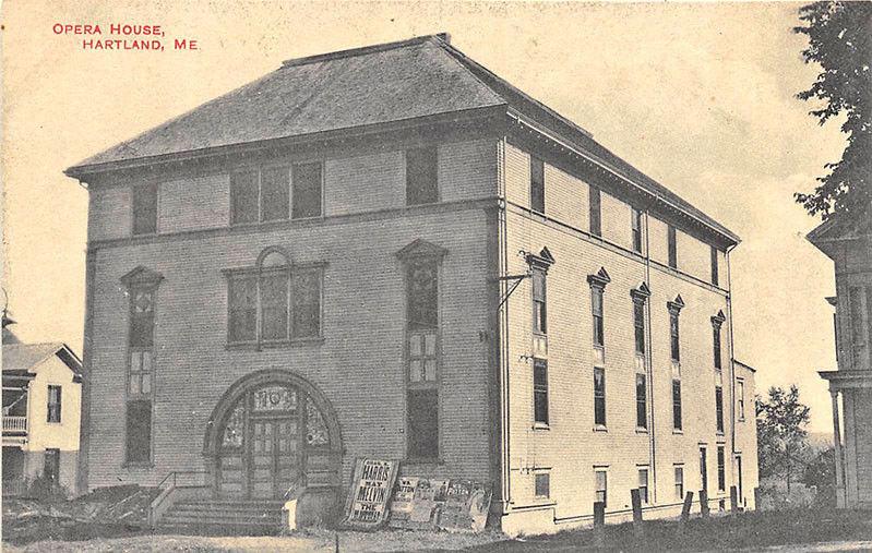 Hartland ME Opera House Posters Elizabeth A. Linn Postcard