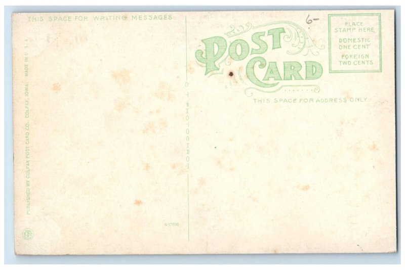 c1910 Mason House Park and Mineral Springs Colfax Iowa IA Unposted Postcard