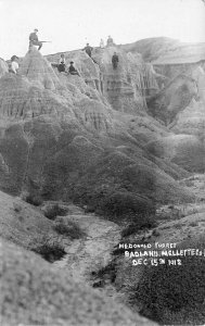 Mellette County SD Badlands McDonald Turret Rifle 1912 Real Photo Postcard