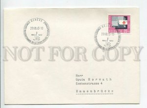 444908 Switzerland 1963 year special cancellation Red Cross congress COVER