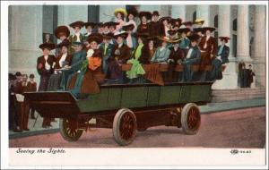 NY - New York City. Sightseeing Wagon - Seeing the Sights ca. 1900