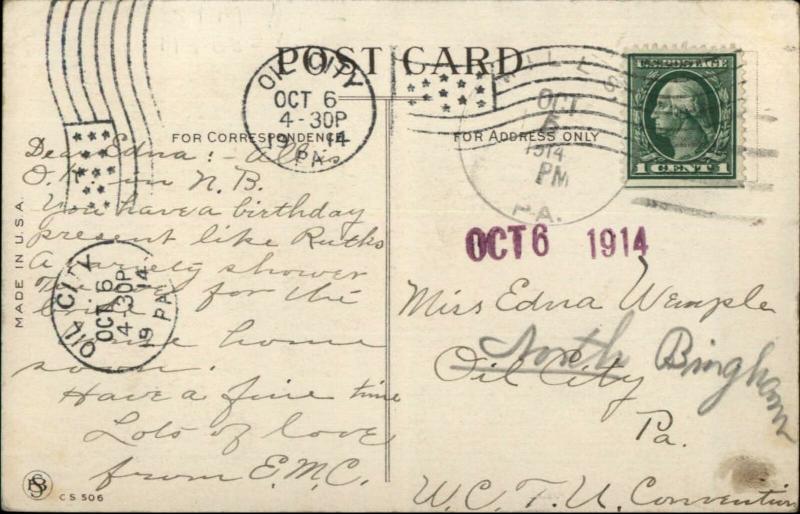 Dutch Girl & Dachshund Dog c1910 Postcard