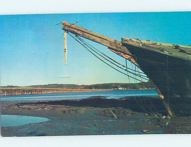 Pre-1980 BRIDGE SCENE Wiscasset Maine ME H8441