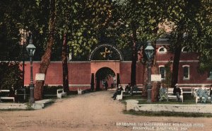 Vintage Postcard 1916 Entrance to Confederate Soldier's Home Pikesville Balt. MD