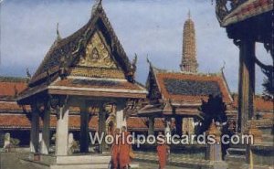 Emerald Buddha Temple Bangkok Thailand Writing on back 