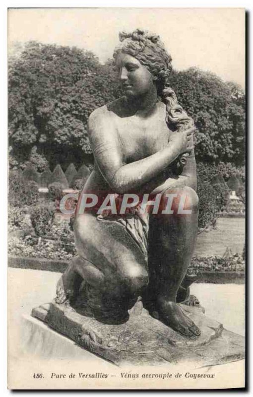 Old Postcard Park De Versailles From Venus Crouching Coysevox