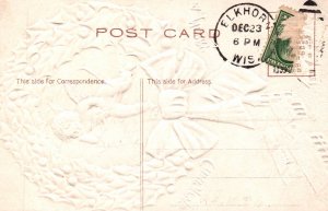 Christmas Angel Wreath Scene