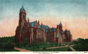 Vintage Postcard 1907 College Hall University of Pennsylvania Philadelphia PA