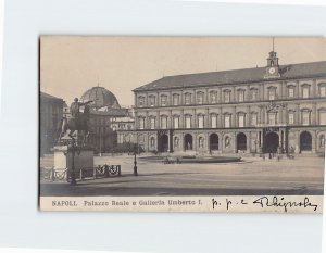 Postcard Palazzo Reale e Galleria Umberto I, Naples, Italy