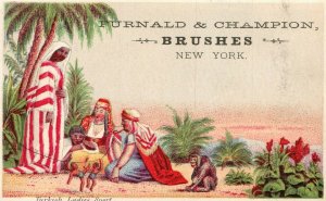 1880s-90s Turkish Ladies Sport Furnald & Champion Brushes New York