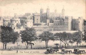 uk3612 the tower of london carriage real photo uk