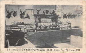 H98/ Crown Pennsylvania Postcard c40s Thompson Sportsman's Paradise 19