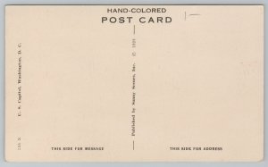 Washington DC~US Capitol & Grounds~Vintage Postcard 