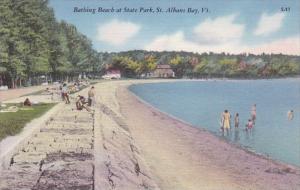 Bathing Beach At State Park Saint Albans Bay Vermont