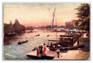 View From Bridge Henley-on-Thames England Raphael Tuck DB Postcard I20