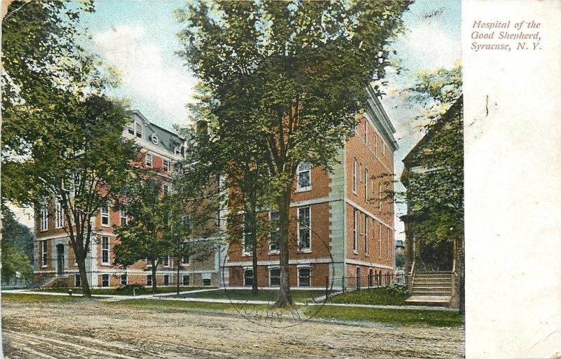 Syracuse New YorkHospital of the Good ShepardRutted Dirt Road1909 Postcard