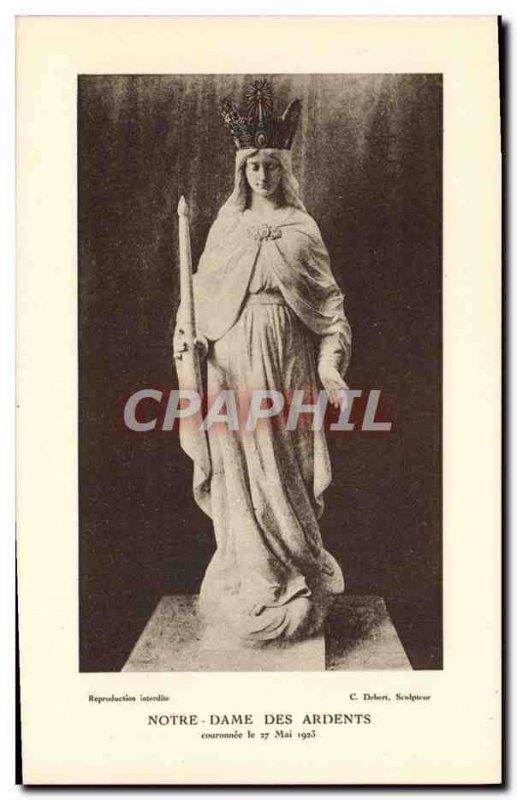 Old Postcard Our Lady of the Ardent