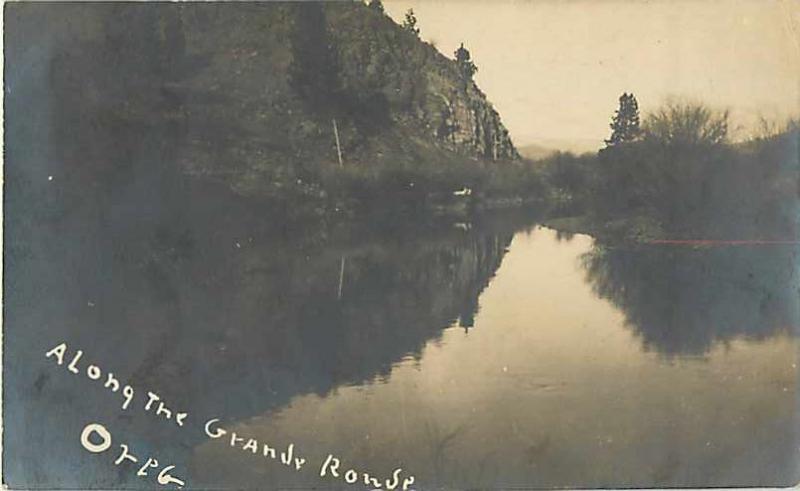 1908 Somewhere Along the Grand Ronde River in Oregon OR Real