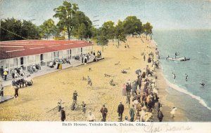 LPS37 TOLEDO Ohio Bath House Toledo Beach  Postcard