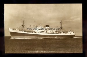 ca0239 - Ellerman Cargo Ship - City of Manchester , built 1950 - postcard