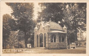 J54/ Bloomington Indiana University RPPC Postcard c1910 Well House  295