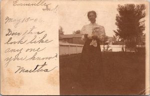 Real Photo Postcard Town View of Nashville, Indiana~2273