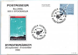 Orion, Night Sky Of Botswana, 3 Cents, Space Stamps - Postmuseum - Sweden