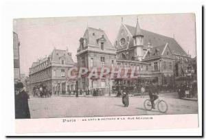 Paris (10th) Old Postcard Arts et Metiers and Rue Reaumur (tram)