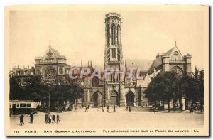 Old Postcard Paris Saint Germain l'Auxerrois general view taken on the Place ...