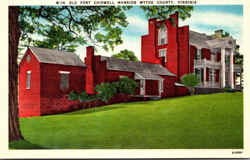 Virginia Wythe County Old Fort Chiswell Mansion