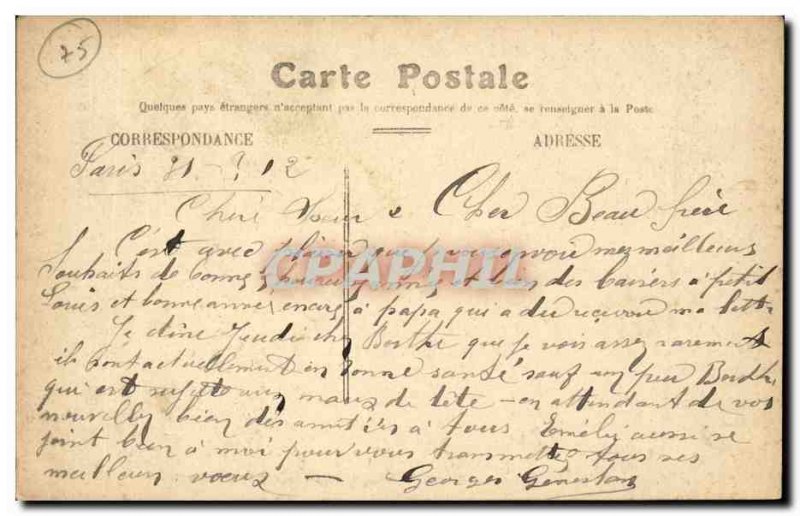 Old Postcard Paris Bourse