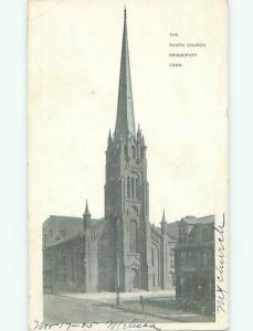 Pre-1907 SOUTH CHURCH Bridgeport Connecticut CT n5888