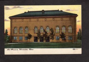 MA Art Museum Worcester Massachusetts Postcard Mass