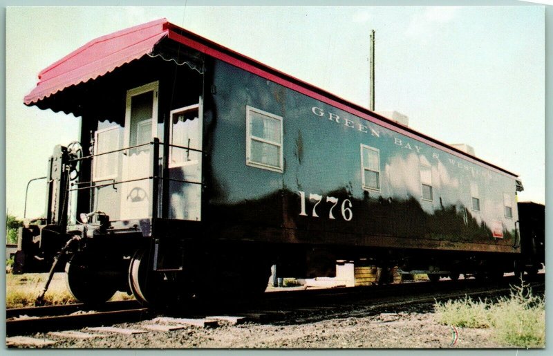 Green Bay & Western Railroad 1776 Train UNP Chrome Postcard G3