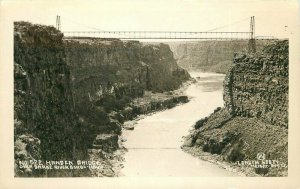 Hansen Bridge Snake River Gorge Idaho #522 RPPC Photo Postcard 20-12428