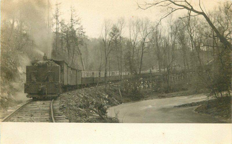 C-1910 Railroad Train Milled Lumber Cargo RPPC Photo Postcard 5112