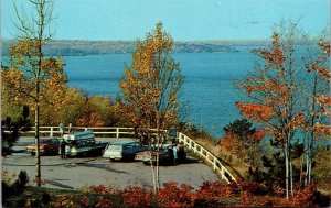 Vtg The Lookout Callander Ontario Canada Lake Nipissing 1960s View Postcard