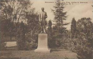 New York Utica Monument To Late Vice Pres James S Sherman Albertype