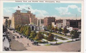 Minnesota Minneapolis Gateway Park and Nicollet Hotel