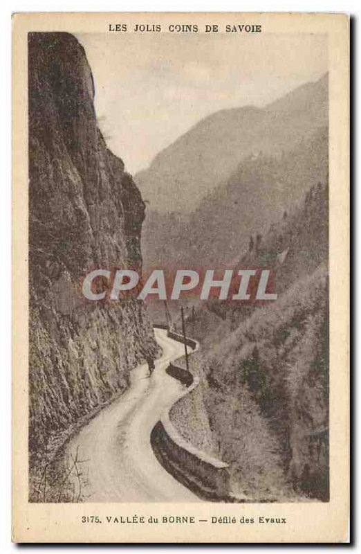Old postcard Les Jolis corners of the Savoie Valley Defile terminal of Evaux