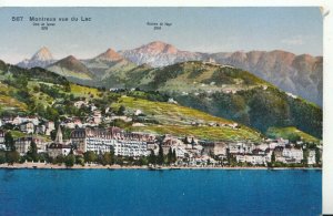 Switzerland Postcard - Montreux Vue Du Lac - Dent De Jaman - Ref TZ6497