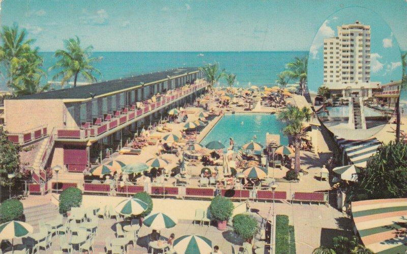 MIAMI BEACH, Florida, 1940-1960s; The Delano Hotel, Swimming Pool