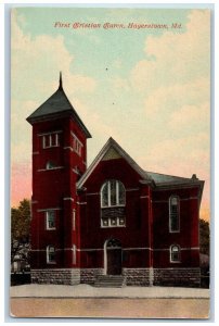 Hagerstown Maryland MD Postcard First Christian Church Building Exterior c1910