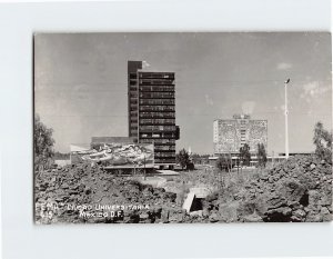 Postcard Ciudad Universitaria Mexico City Mexico