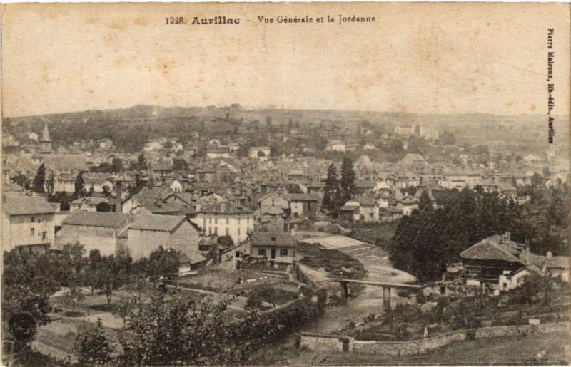 CPA AURILLAC - Vue générale et la Jordanne (480187)