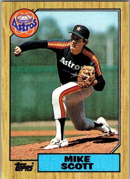 1987 Topps Baseball Card Mike Scott Houston Astros sk2342